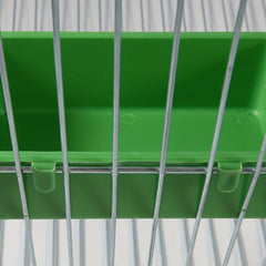 Creative Green Bird Food Tray Parrot Bathtub Cage Accessories