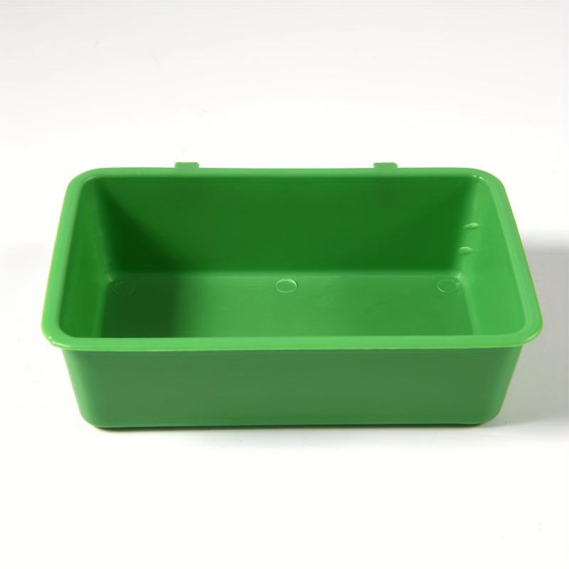 Creative Green Bird Food Tray Parrot Bathtub Cage Accessories