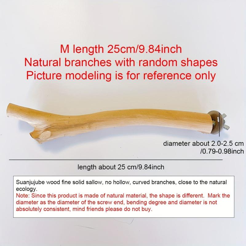 Natural Parrot Perch Bird Station Tree Stick Paw Grinding Climbing Branch Toy