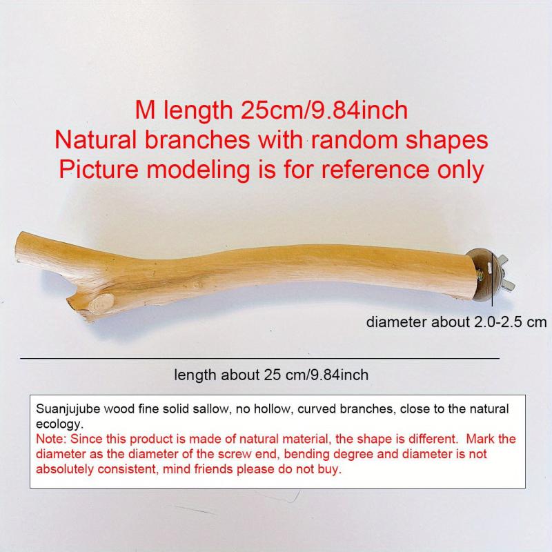 Natural Parrot Perch Bird Station Tree Stick Paw Grinding Climbing Branch Toy