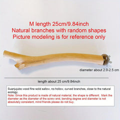 Natural Parrot Perch Bird Station Tree Stick Paw Grinding Climbing Branch Toy