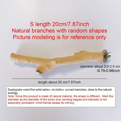 Natural Parrot Perch Bird Station Tree Stick Paw Grinding Climbing Branch Toy