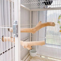 Natural Parrot Perch Bird Station Tree Stick Paw Grinding Climbing Branch Toy