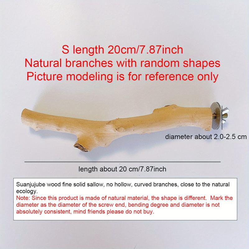 Natural Parrot Perch Bird Station Tree Stick Paw Grinding Climbing Branch Toy