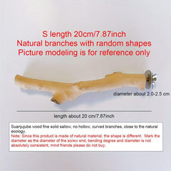 Natural Parrot Perch Bird Station Tree Stick Paw Grinding Climbing Branch Toy