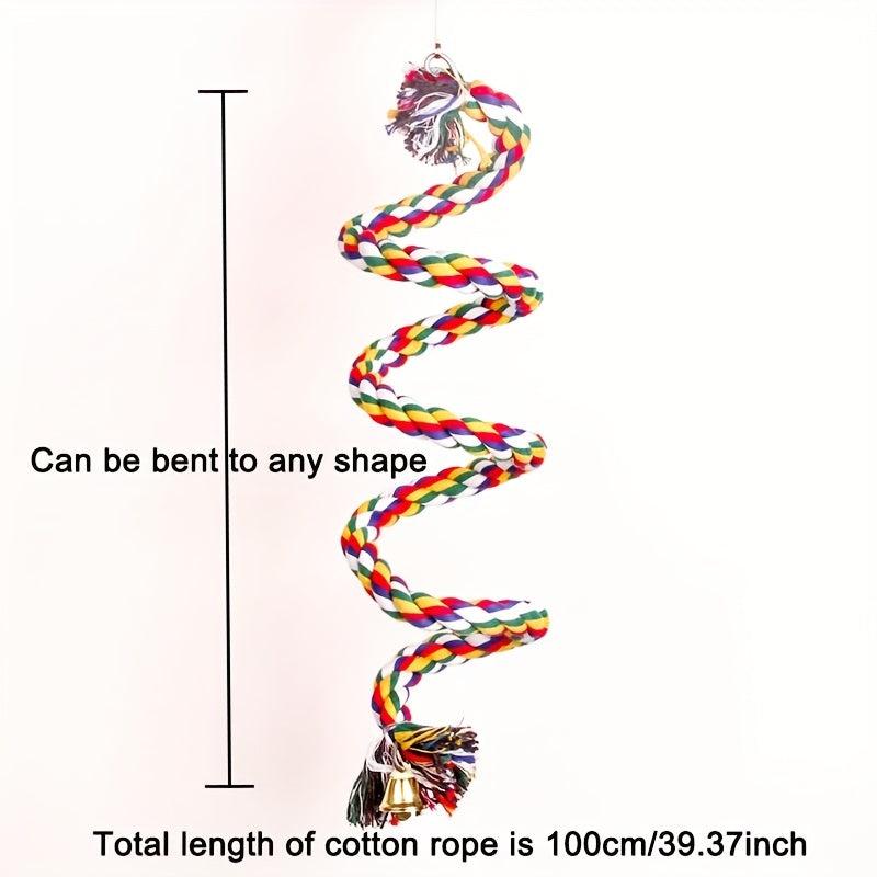 Colorful Climbing Parrot Toys Changeable Shape Comfy Perch Parrot Toys