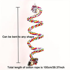 Colorful Climbing Parrot Toys Changeable Shape Comfy Perch Parrot Toys