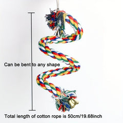 Colorful Climbing Parrot Toys Changeable Shape Comfy Perch Parrot Toys