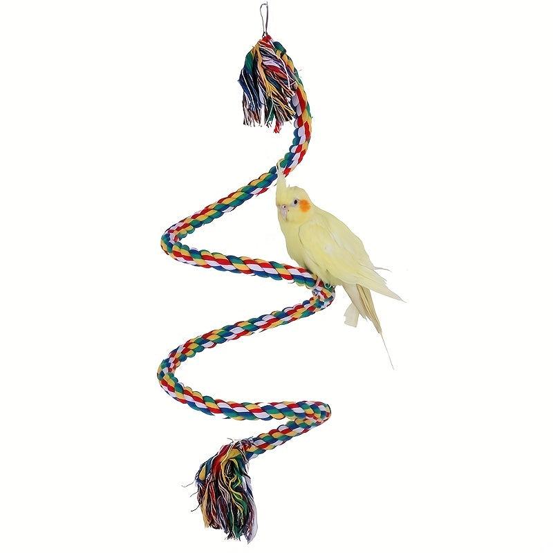 Colorful Climbing Parrot Toys Changeable Shape Comfy Perch Parrot Toys