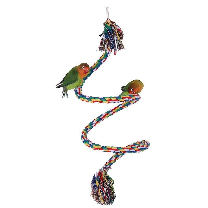 Colorful Climbing Parrot Toys Changeable Shape Comfy Perch Parrot Toys