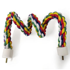 Colorful Bird Rope Rotating Ladder Climbing Station Stick