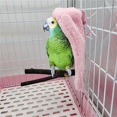 Plush Hammock for Pet Birds Cozy Tent Hideout Windproof Parakeets Parrots