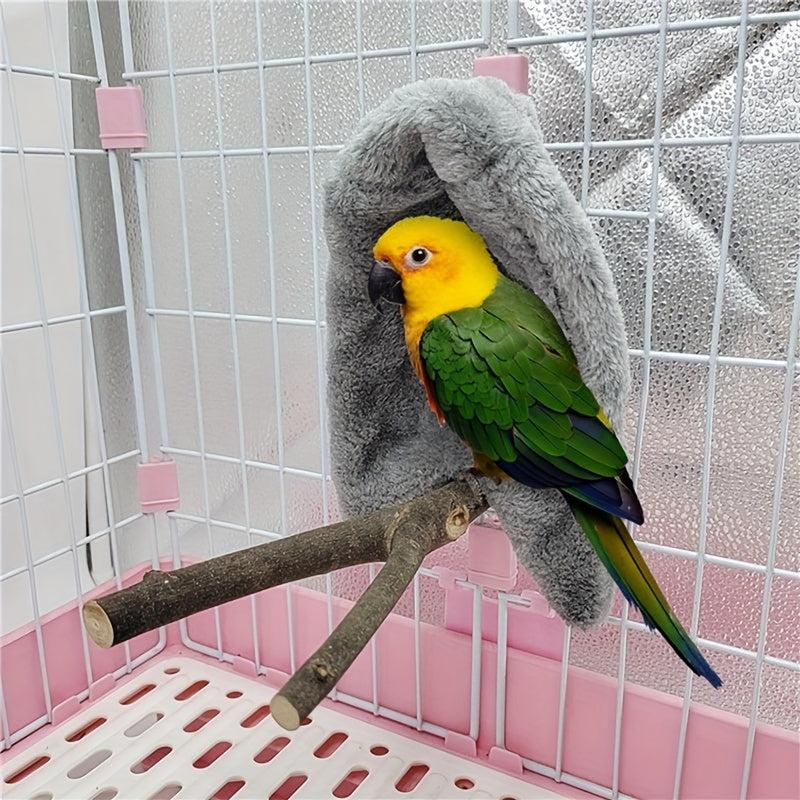 Plush Hammock for Pet Birds Cozy Tent Hideout Windproof Parakeets Parrots