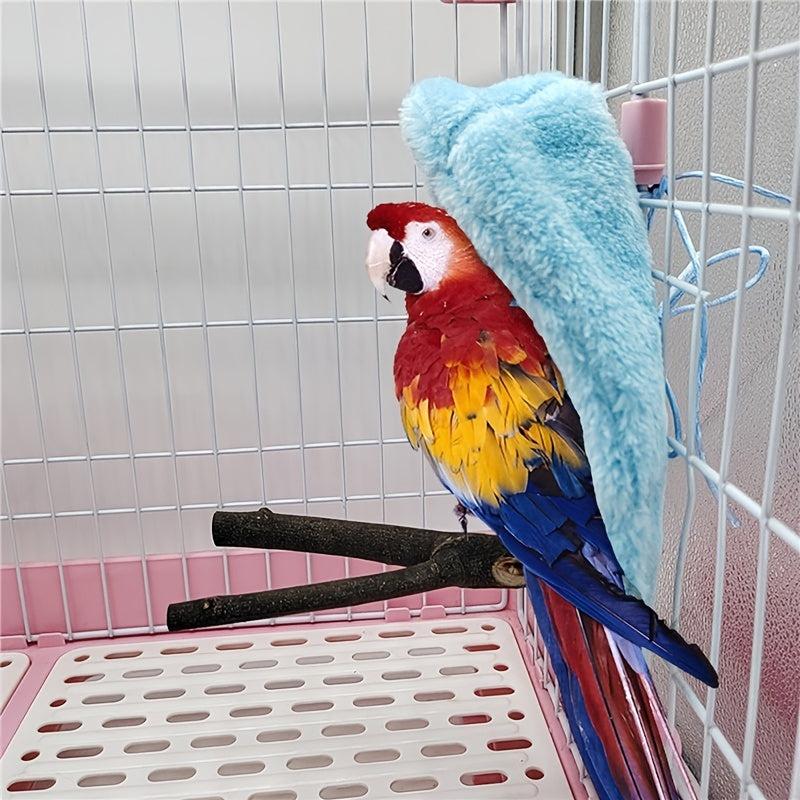 Plush Hammock for Pet Birds Cozy Tent Hideout Windproof Parakeets Parrots