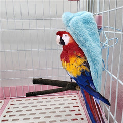 Plush Hammock for Pet Birds Cozy Tent Hideout Windproof Parakeets Parrots