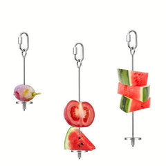 Large Parrot Food Rack with Foraging Toys & Snack Skewer