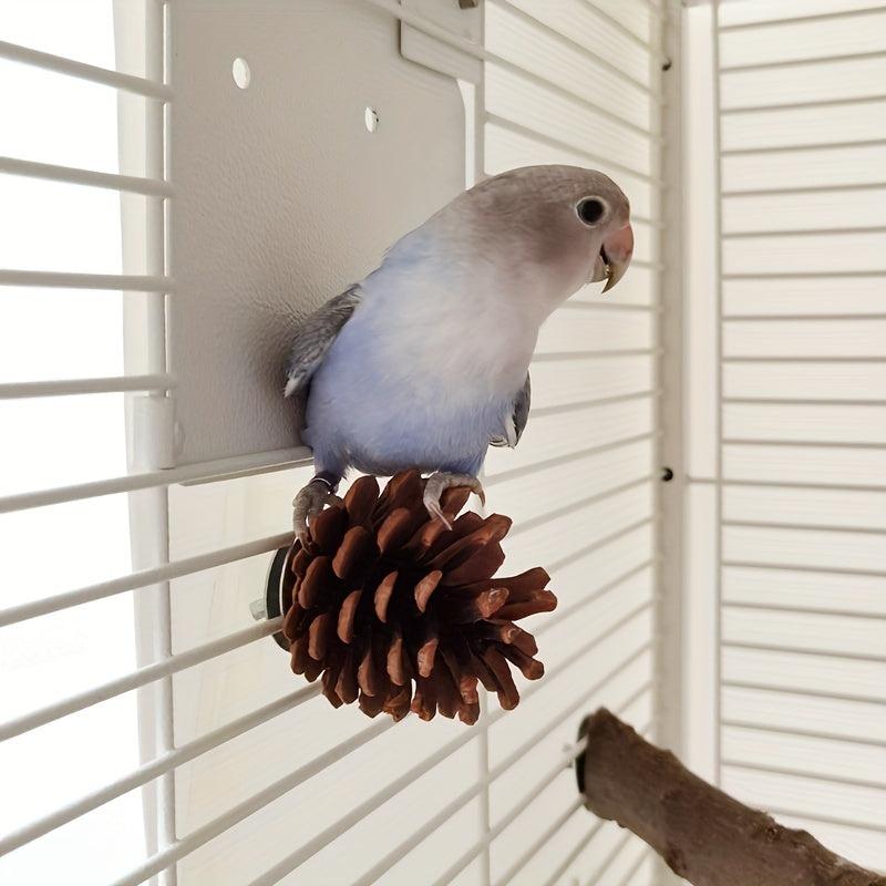 Pine Cone Bird Chewing Toy Hanging Tearing Toy For Parakeet Cockatiel