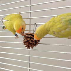 Pine Cone Bird Chewing Toy Hanging Tearing Toy For Parakeet Cockatiel