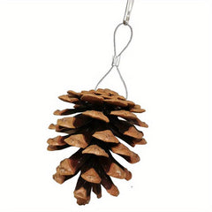 Pine Cone Bird Chewing Toy Hanging Tearing Toy For Parakeet Cockatiel