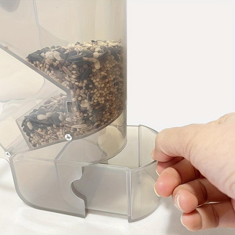 Large Capacity Parrot Feeder with Anti Splash Box