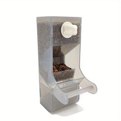 Large Capacity Parrot Feeder with Anti Splash Box
