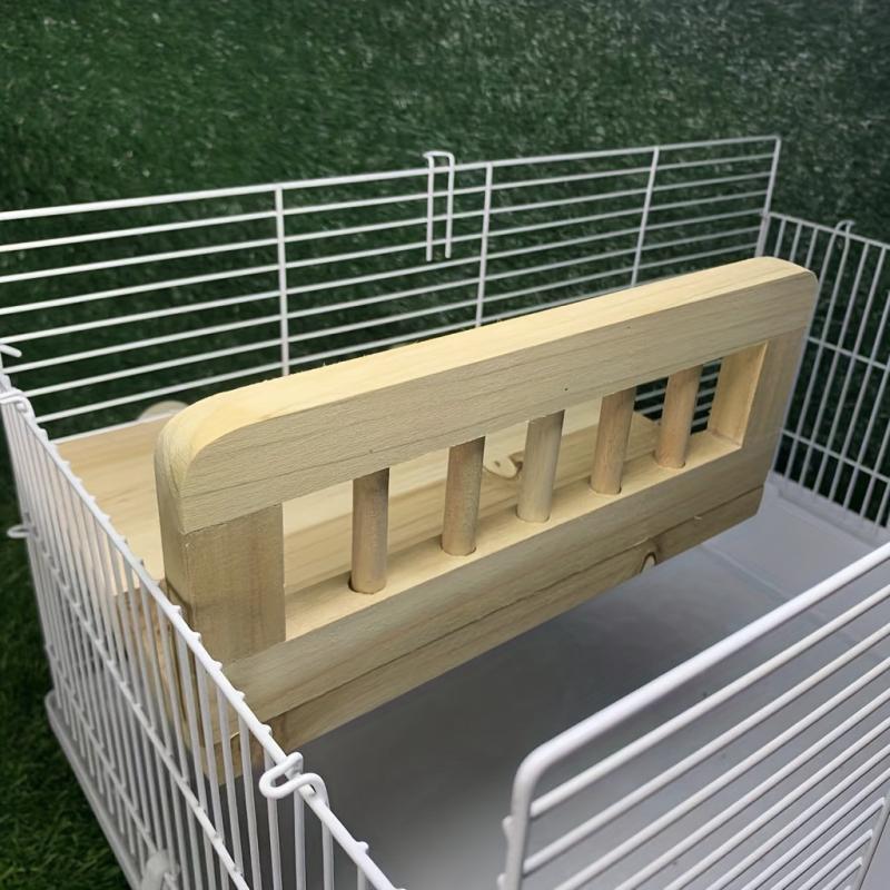 Bird Perch Board Rail Rest Station for Parrot Cage