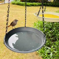 Vibrant 7-Colored Bird Feeder Tray for Garden
