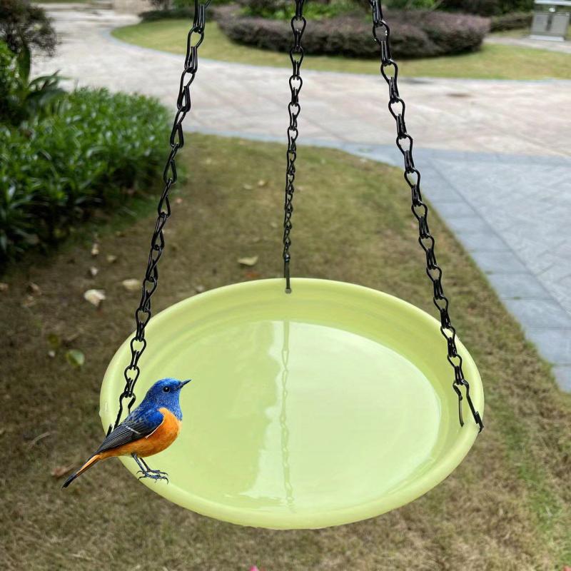 Vibrant 7-Colored Bird Feeder Tray for Garden