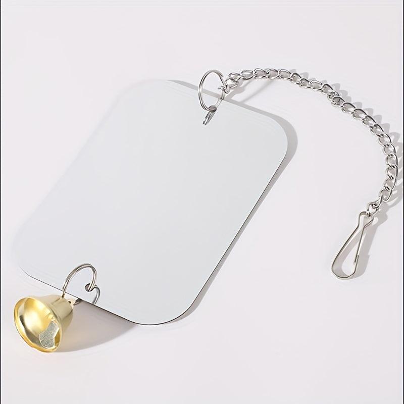 Acrylic Parrot Mirror Stand Perch with Activity Station Stick Bird Toy