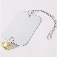 Acrylic Parrot Mirror Stand Perch with Activity Station Stick Bird Toy