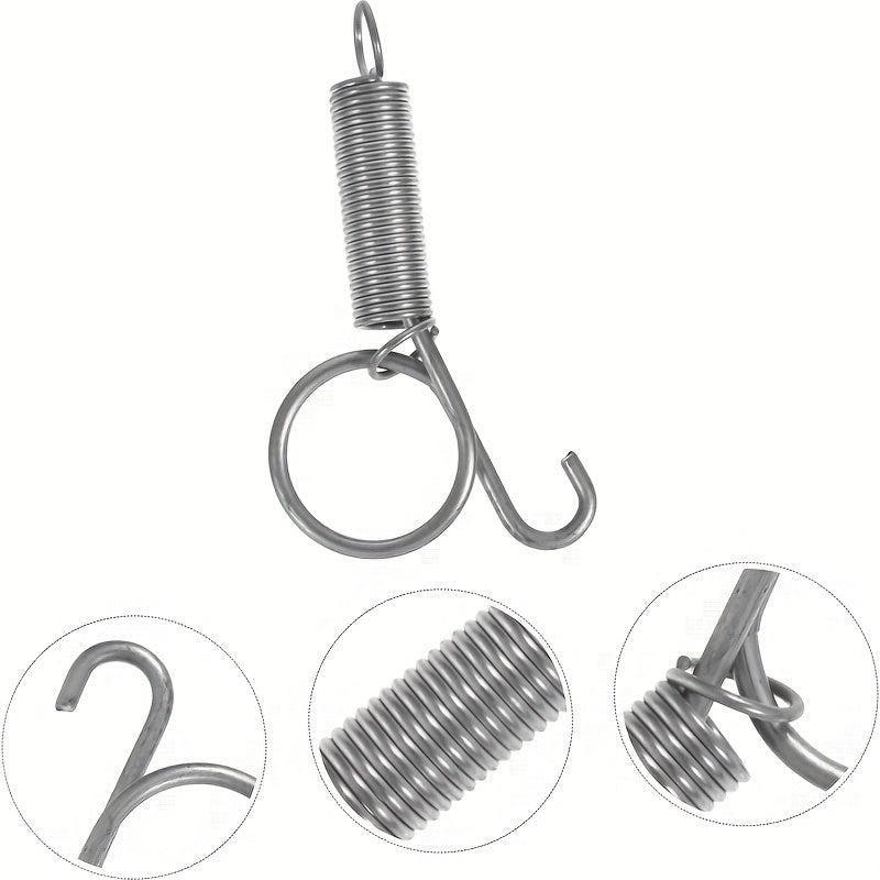 10pcs Rabbit Cage Door Metal Finger Spring Hooks Hamster Cage Accessories