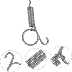 10pcs Rabbit Cage Door Metal Finger Spring Hooks Hamster Cage Accessories