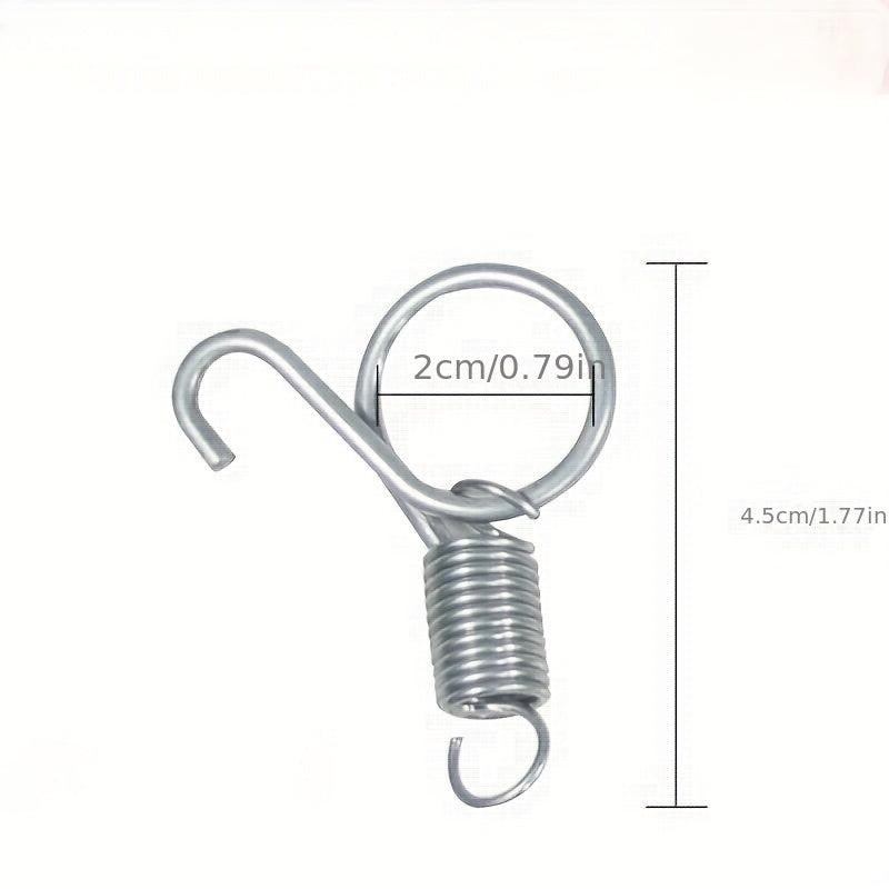 10pcs Rabbit Cage Door Metal Finger Spring Hooks Hamster Cage Accessories