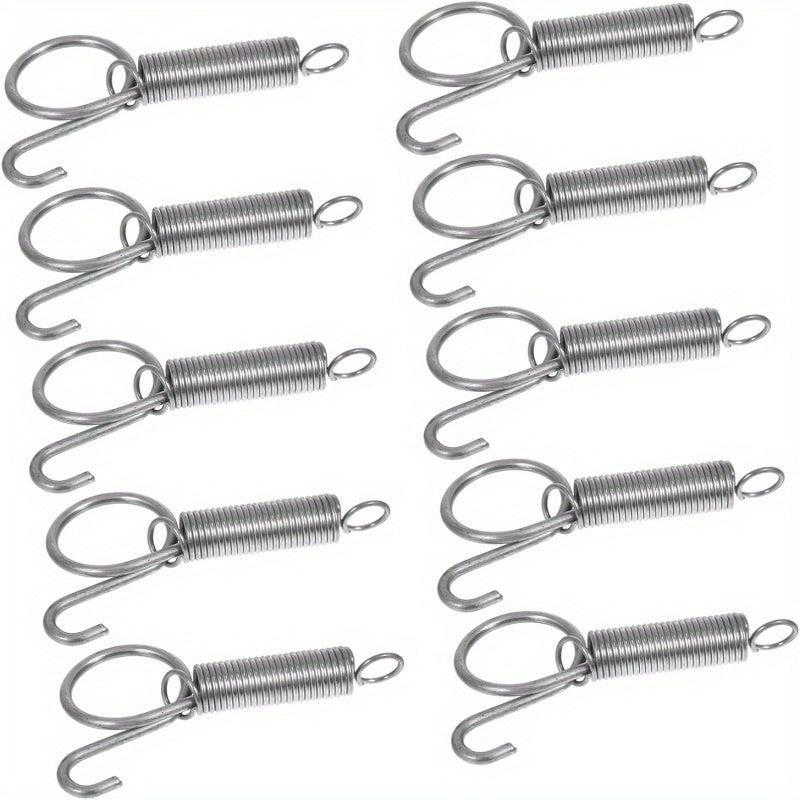 10pcs Rabbit Cage Door Metal Finger Spring Hooks Hamster Cage Accessories