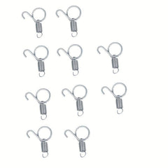 10pcs Rabbit Cage Door Metal Finger Spring Hooks Hamster Cage Accessories