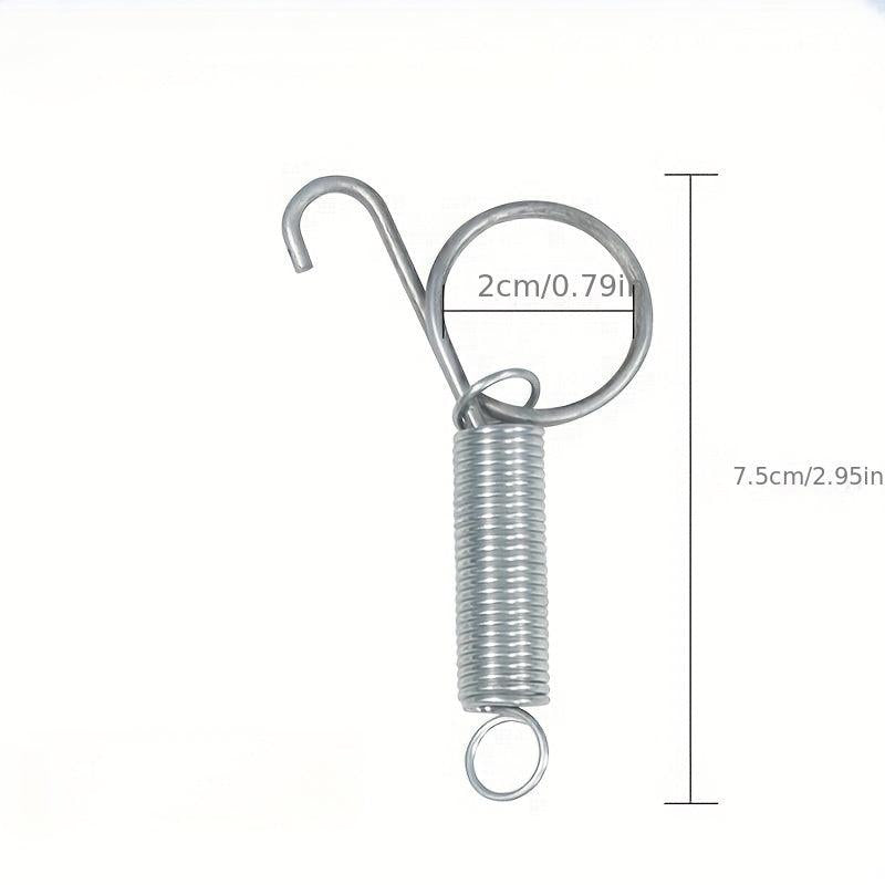 10pcs Rabbit Cage Door Metal Finger Spring Hooks Hamster Cage Accessories