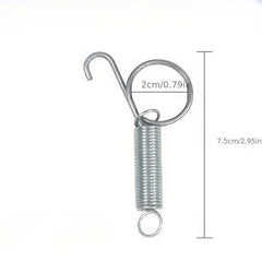 10pcs Rabbit Cage Door Metal Finger Spring Hooks Hamster Cage Accessories