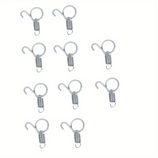 10pcs Rabbit Cage Door Metal Finger Spring Hooks Hamster Cage Accessories