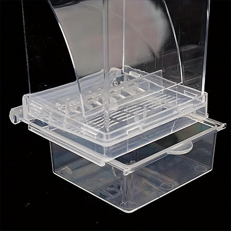 Automatic Parrot Feeder Acrylic Seed Food Container