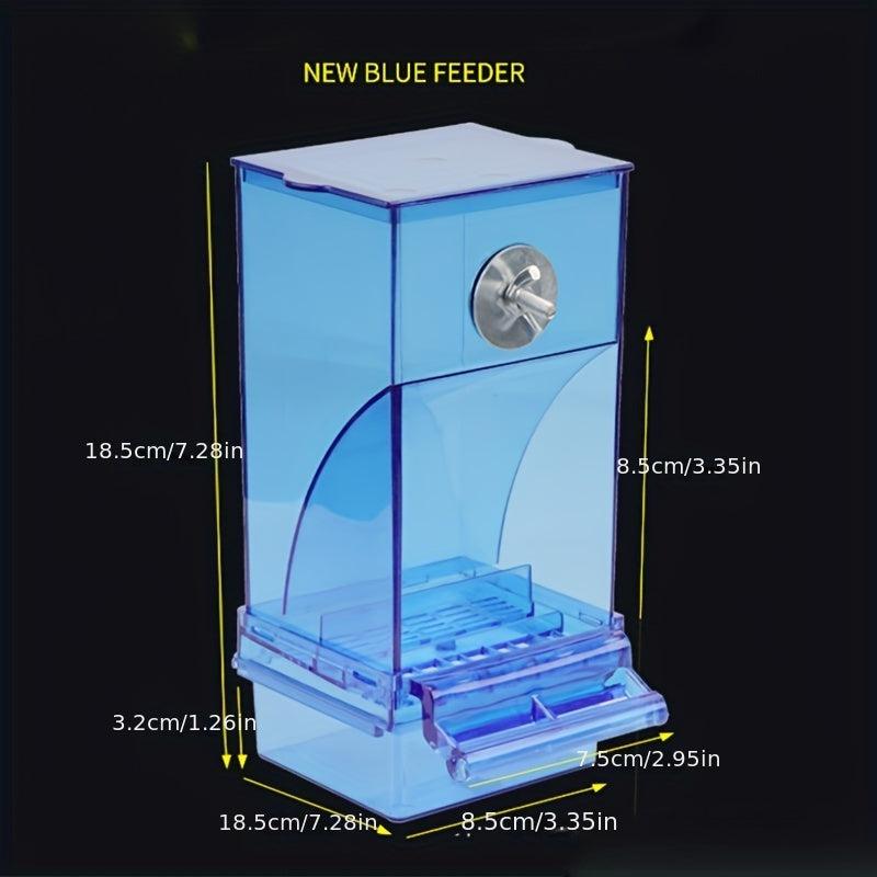 Automatic Parrot Feeder Acrylic Seed Food Container