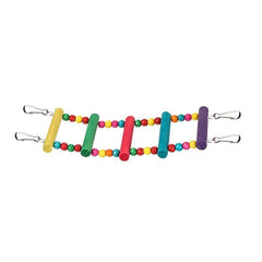 Bird Wooden Climbing Ladder Parrot Cloud Swing Toy
