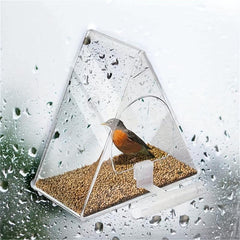 Acrylic Window Bird Feeder with Suction Cup
