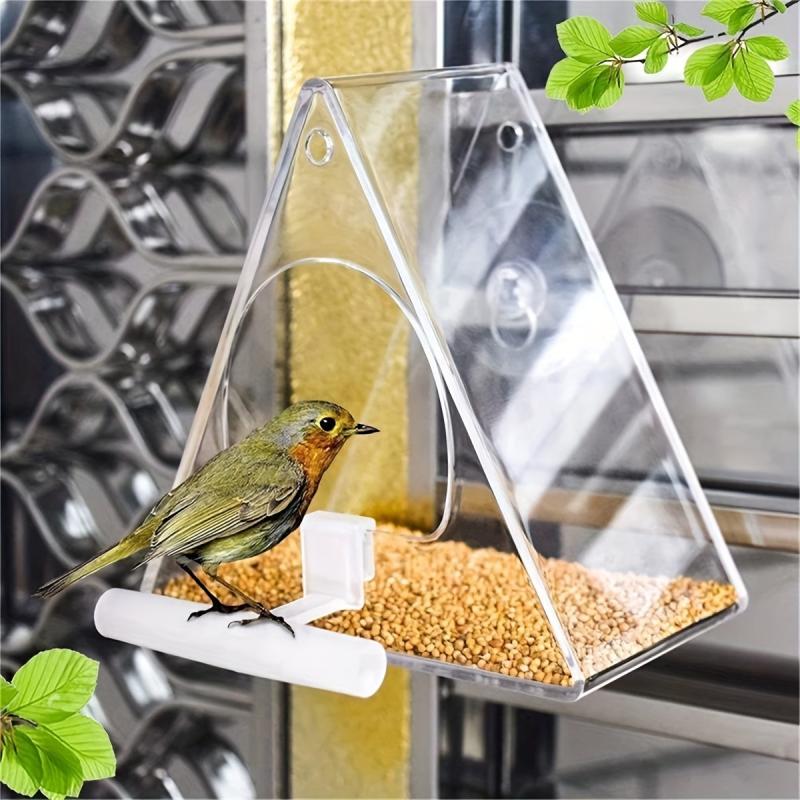Acrylic Window Bird Feeder with Suction Cup