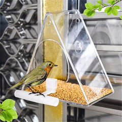 Acrylic Window Bird Feeder with Suction Cup