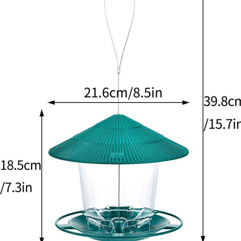 Squirrel-Proof Hanging Wild Bird Feeder for Outdoor Garden Decor