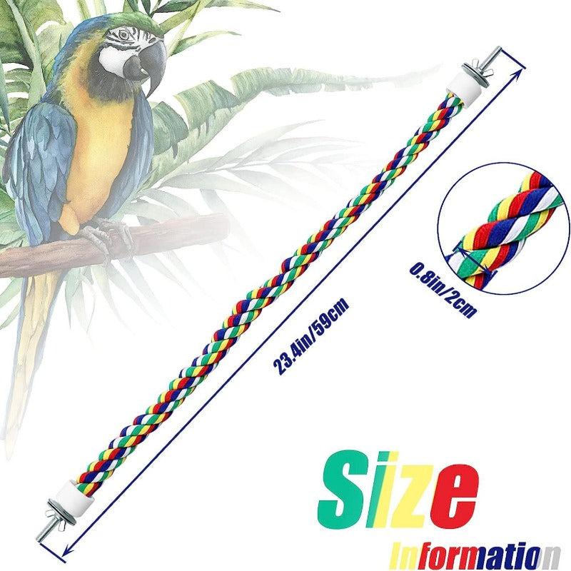 Bird Rope Perches Climbing Rope Parrot Toys Bird Rope Perch For Parrots