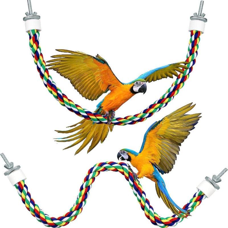 Bird Rope Perches Climbing Rope Parrot Toys Bird Rope Perch For Parrots