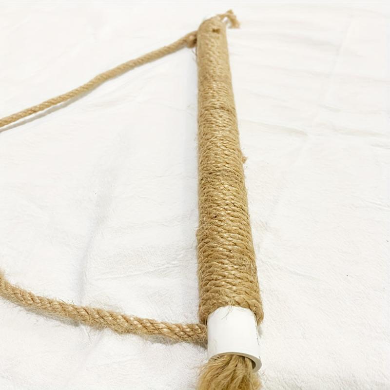 XL Bird Swing Standing Pole 6 Carabiners Non-slip Jute Material