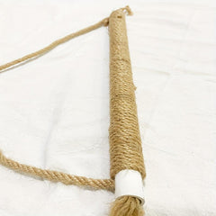 XL Bird Swing Standing Pole 6 Carabiners Non-slip Jute Material