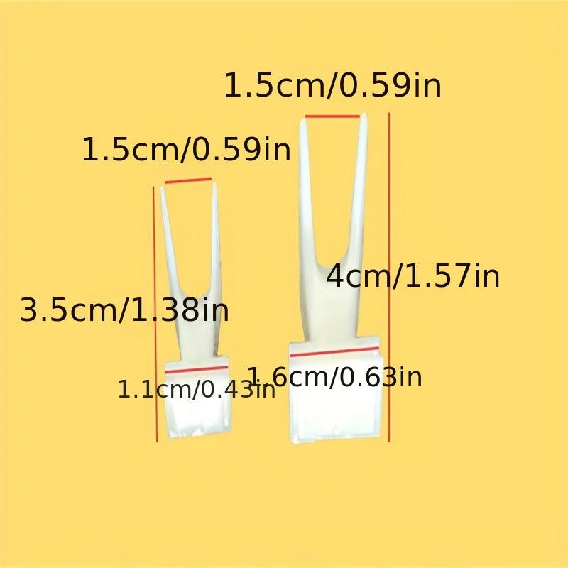 2pcs Parrot Fruit Forks for Pet Bird, Plastic Food Holder Feeding on Cage